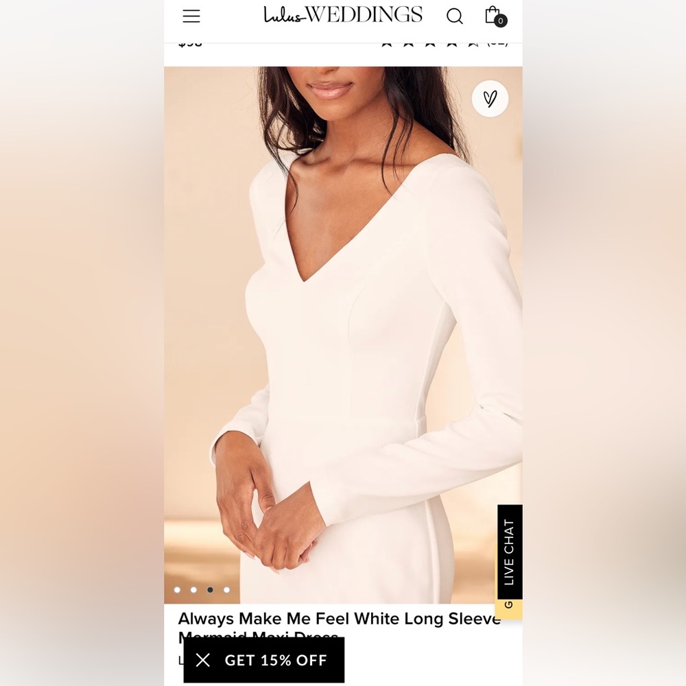 - Long sleeve wedding dress